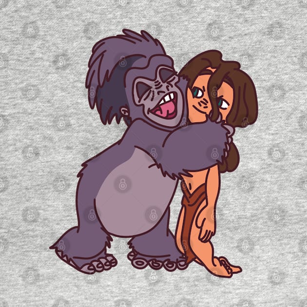 Tarzan and Terk Hugs by VinylPatch